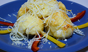 Conopida gratinata cu cascaval